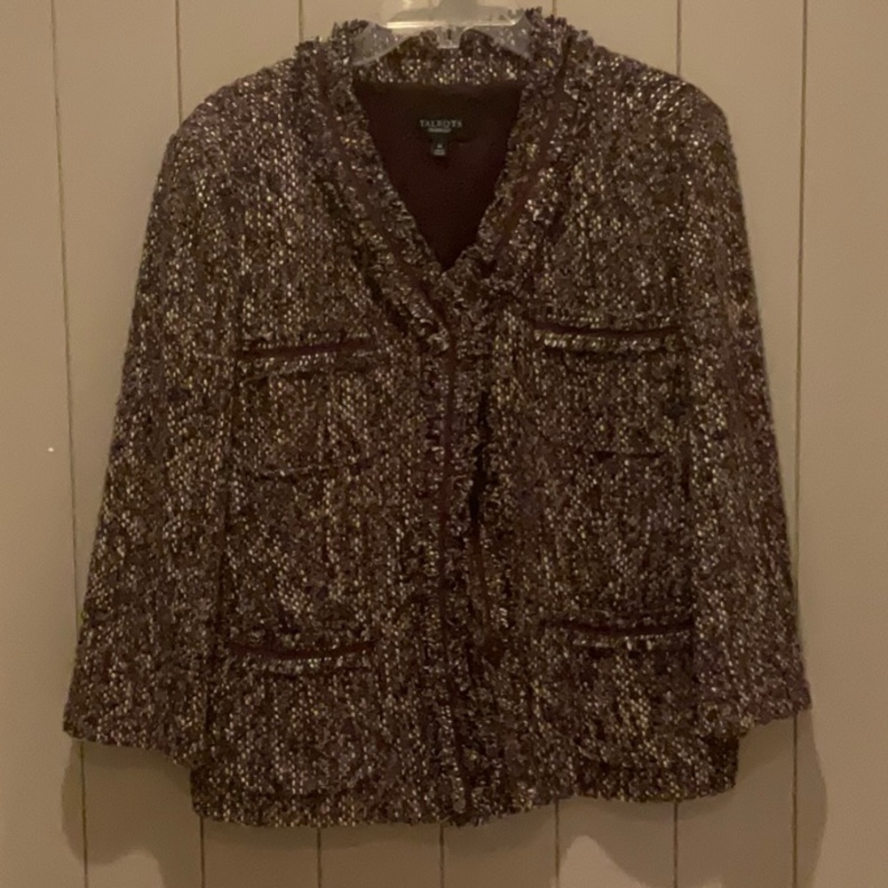 Talbots lined tweed jacket, size 14